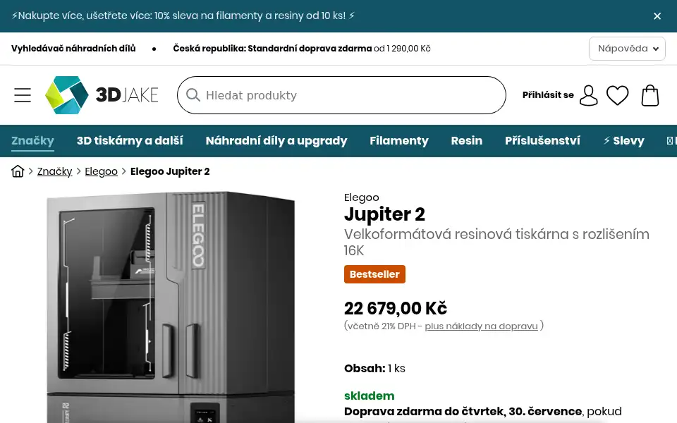 Screenshot of 3djake.cz