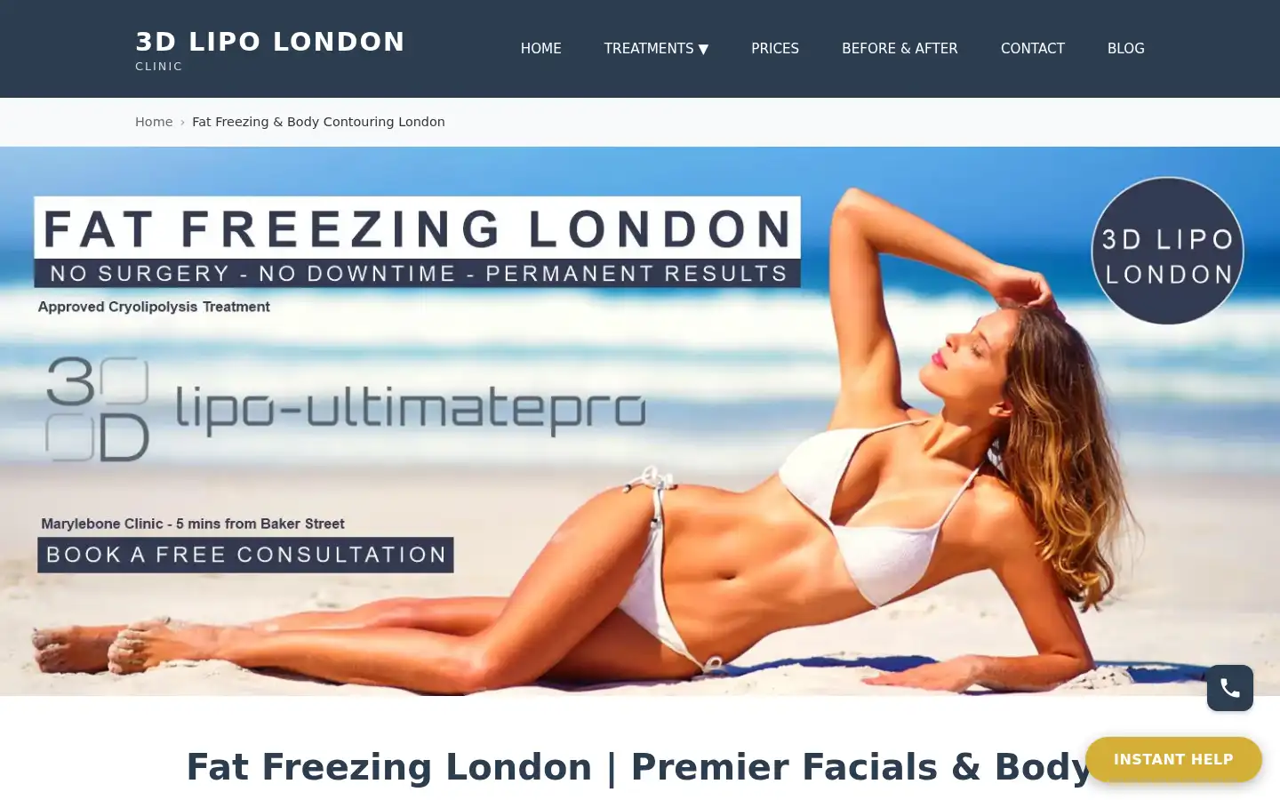 Screenshot of 3dlipolondon.com