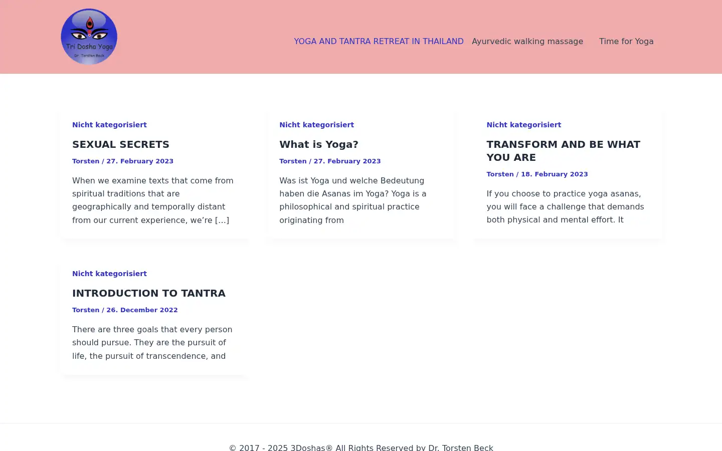 Screenshot of 3doshas.de