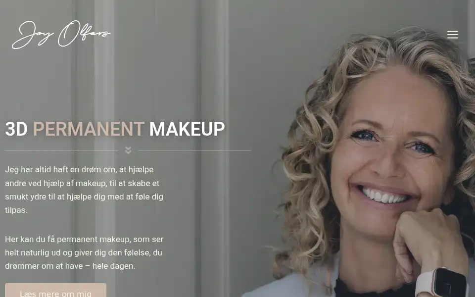 Screenshot of 3dpermanentmakeup.dk