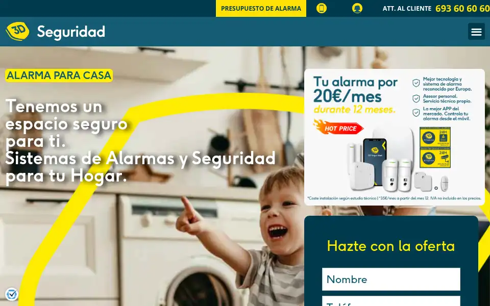Screenshot of 3dseguridad.com