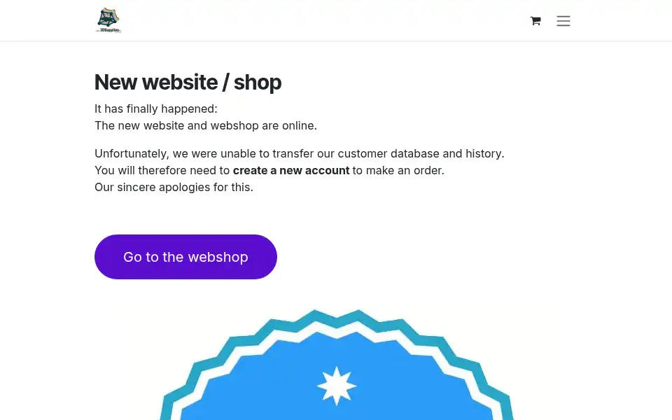 Screenshot of 3dsupplies.be