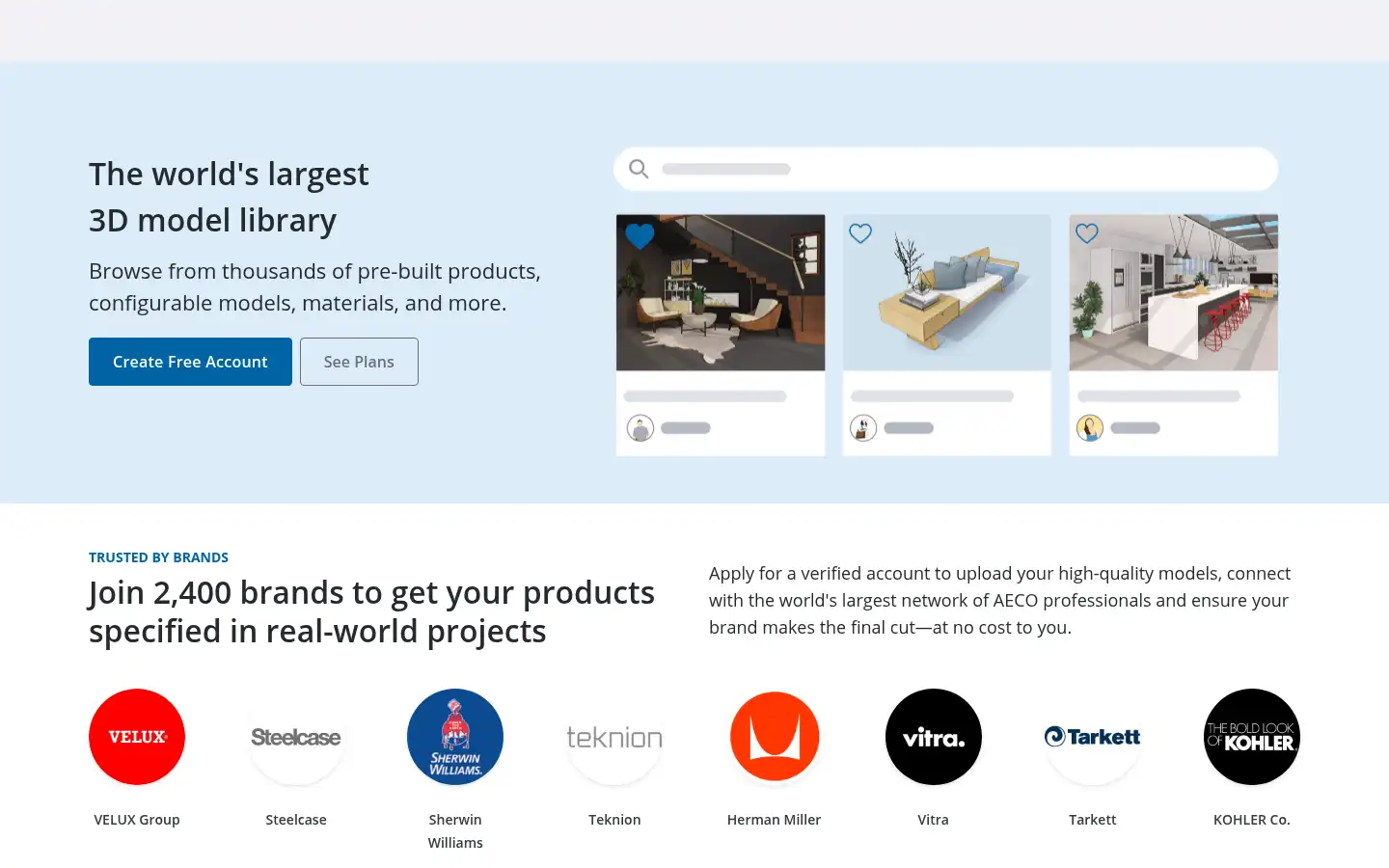 Screenshot of 3dwarehouse.sketchup.com
