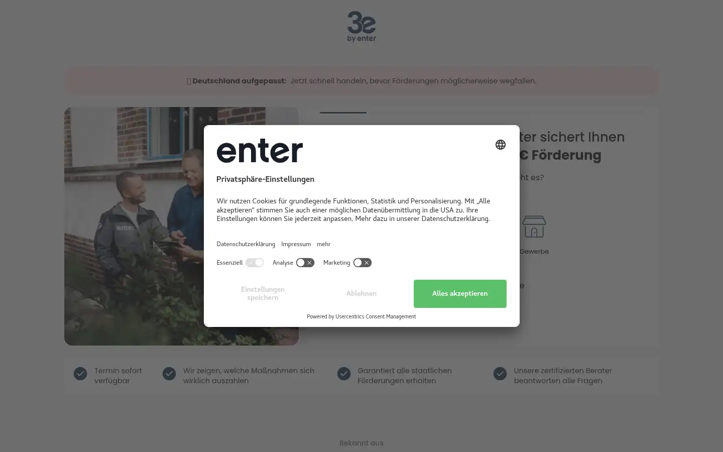 Screenshot of 3e-energy.de