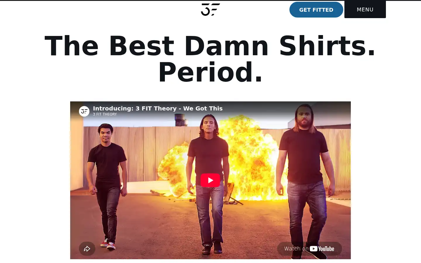 Screenshot of 3fittheory.com