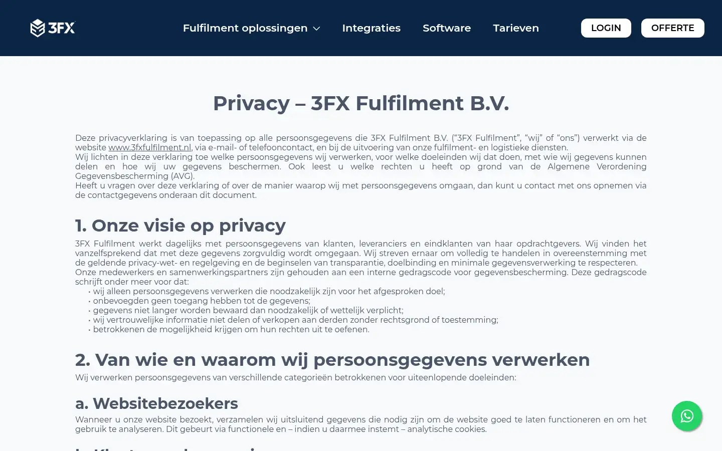Screenshot of 3fxfulfilment.nl