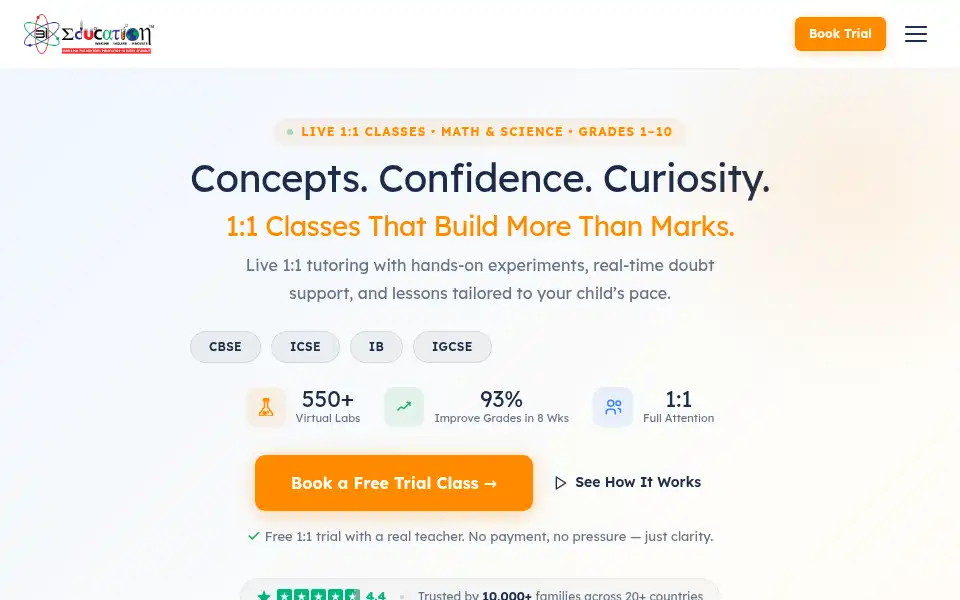 Screenshot of 3ieducation.com