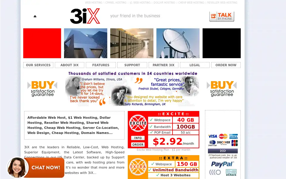 Screenshot of 3ix.org