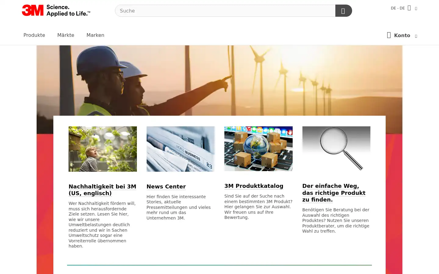 Screenshot of 3mdeutschland.de