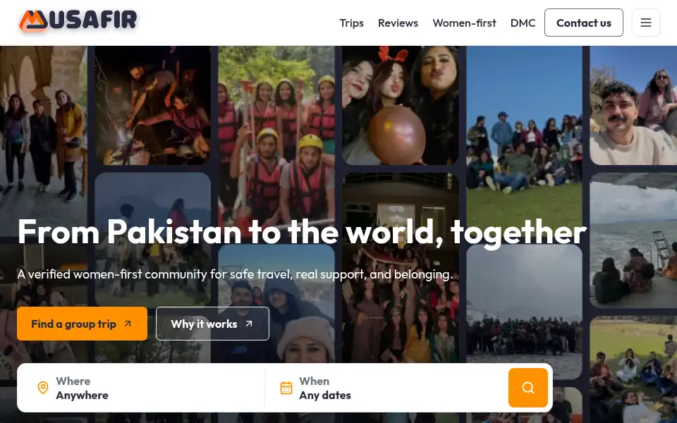 Screenshot of 3musafir.com