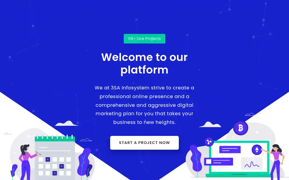 Screenshot of 3sainfosystem.com