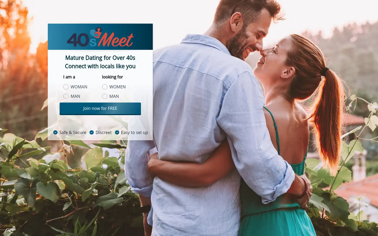 Screenshot of 40smeet.com.au