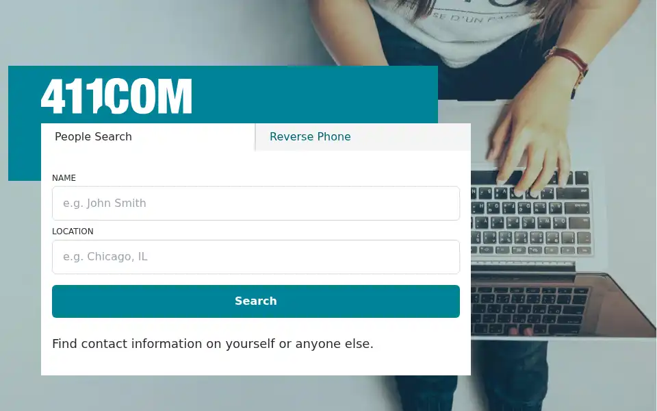 Screenshot of 411.com