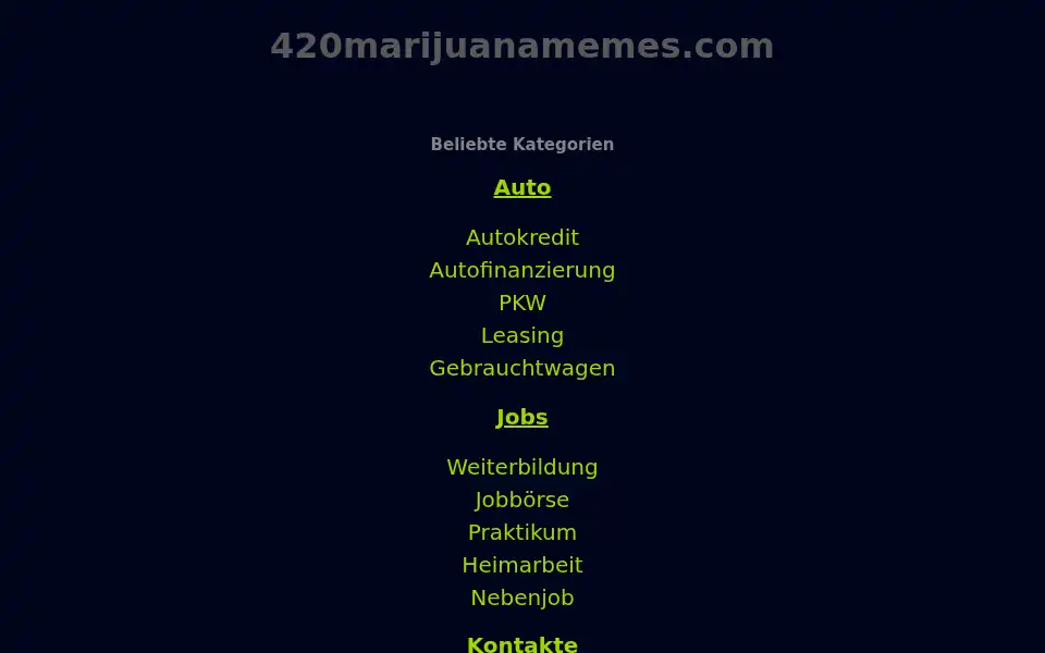Screenshot of 420marijuanamemes.com