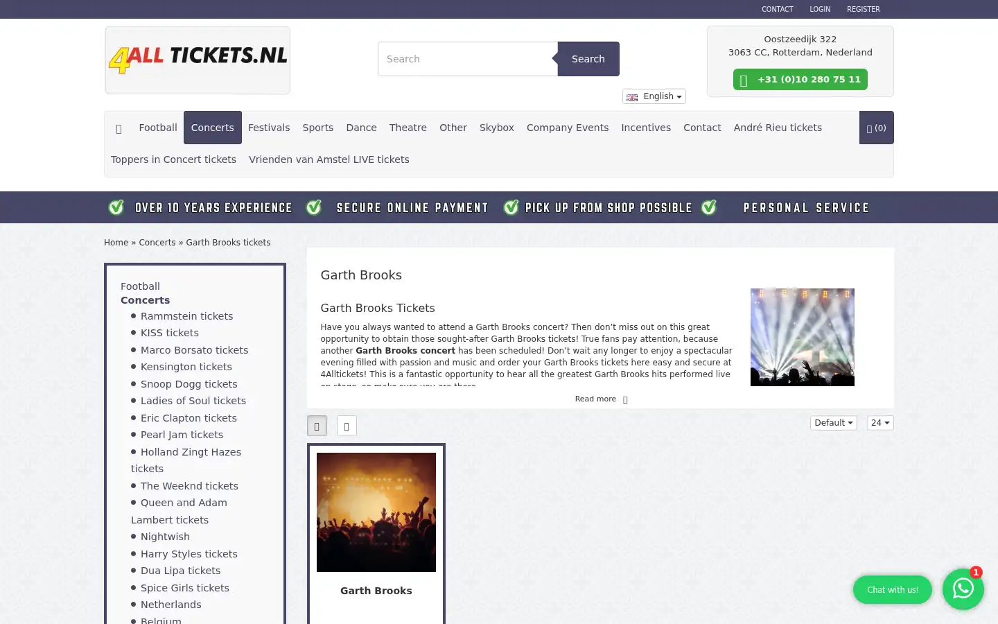 Screenshot of 4alltickets.nl