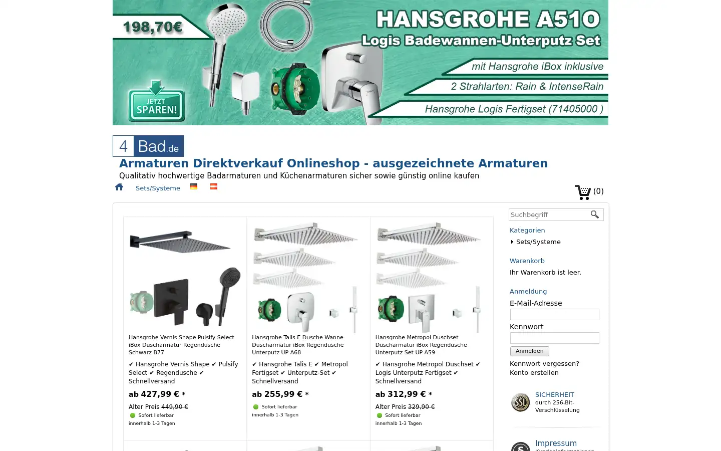 Screenshot of 4bad.de