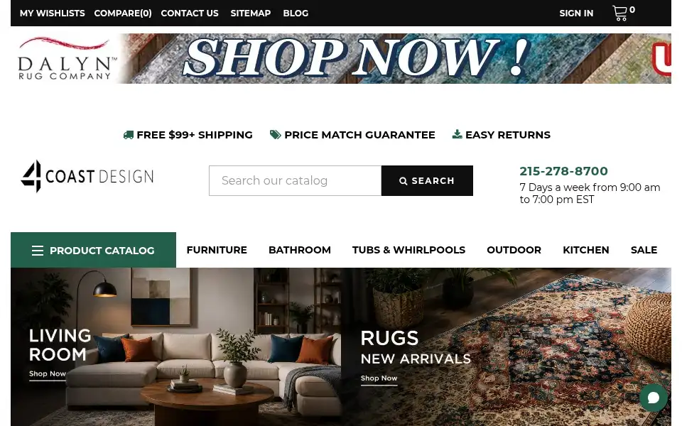 Screenshot of 4coastdesign.com