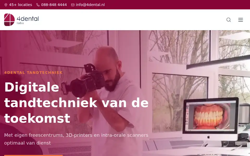 Screenshot of 4dental.nl