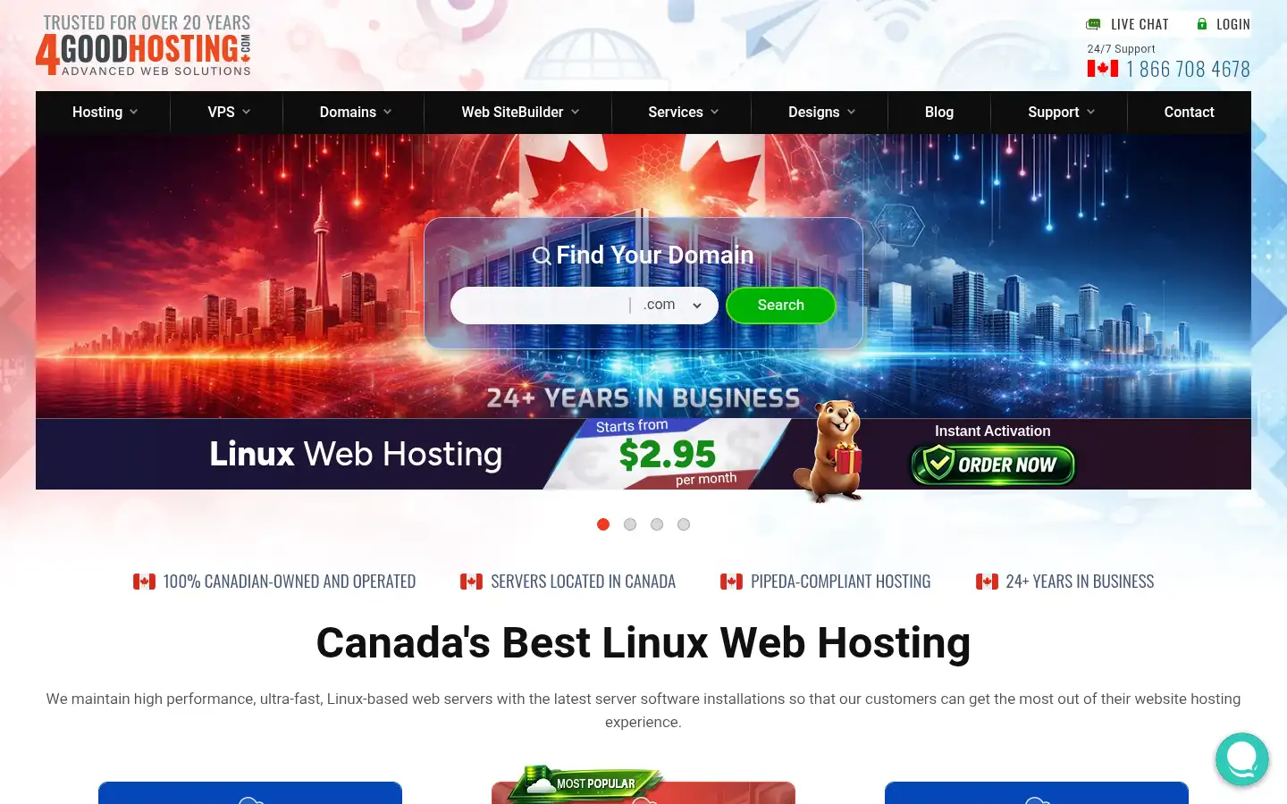Screenshot of 4goodhosting.com