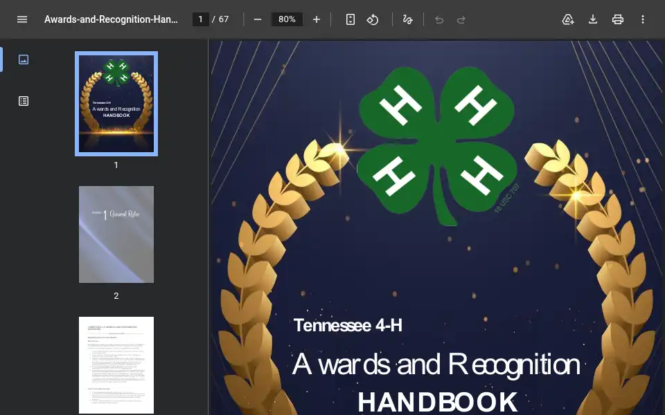 Screenshot of 4h.tennessee.edu