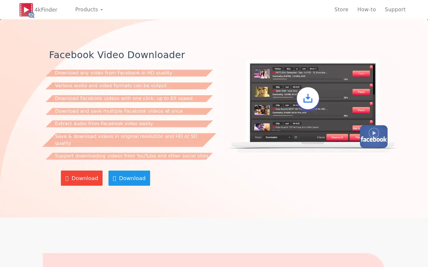 Screenshot of 4kfinder.com