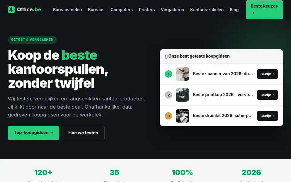 Screenshot of 4office.be