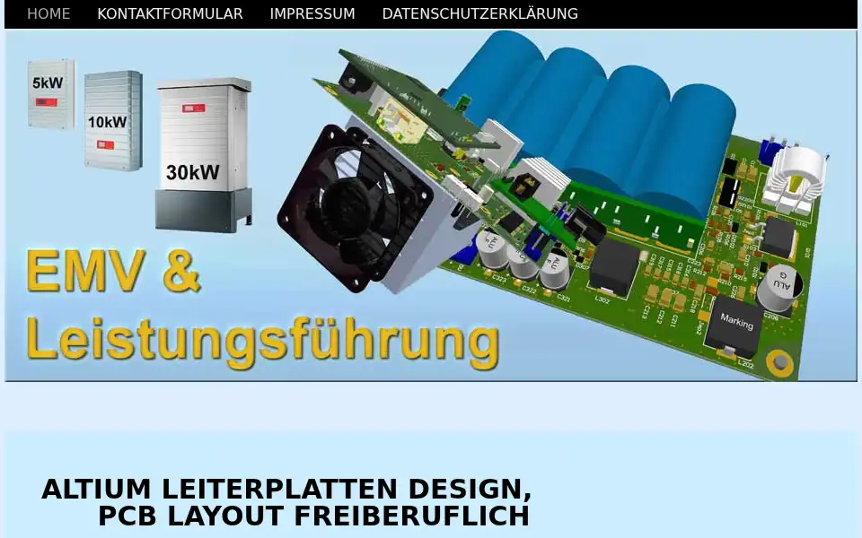 Screenshot of 4pcb.de