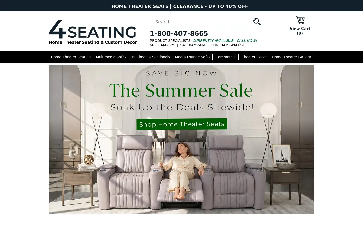 Screenshot of 4seating.com