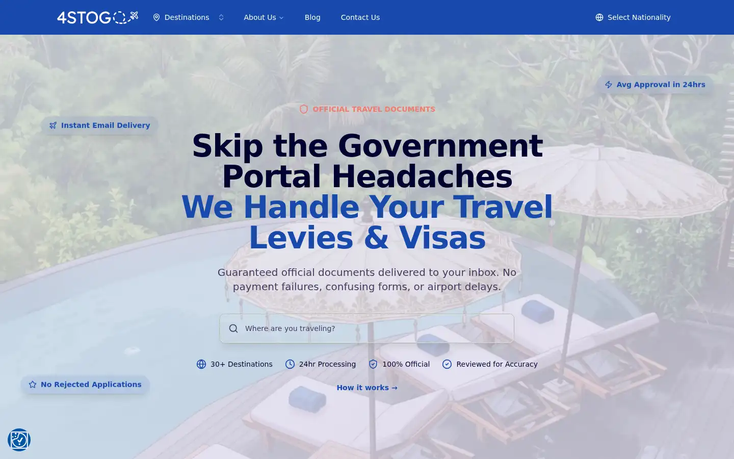 Screenshot of 4stogo.com