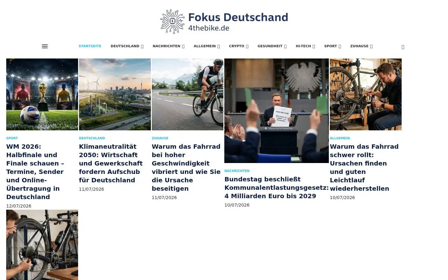 Screenshot of 4thebike.de