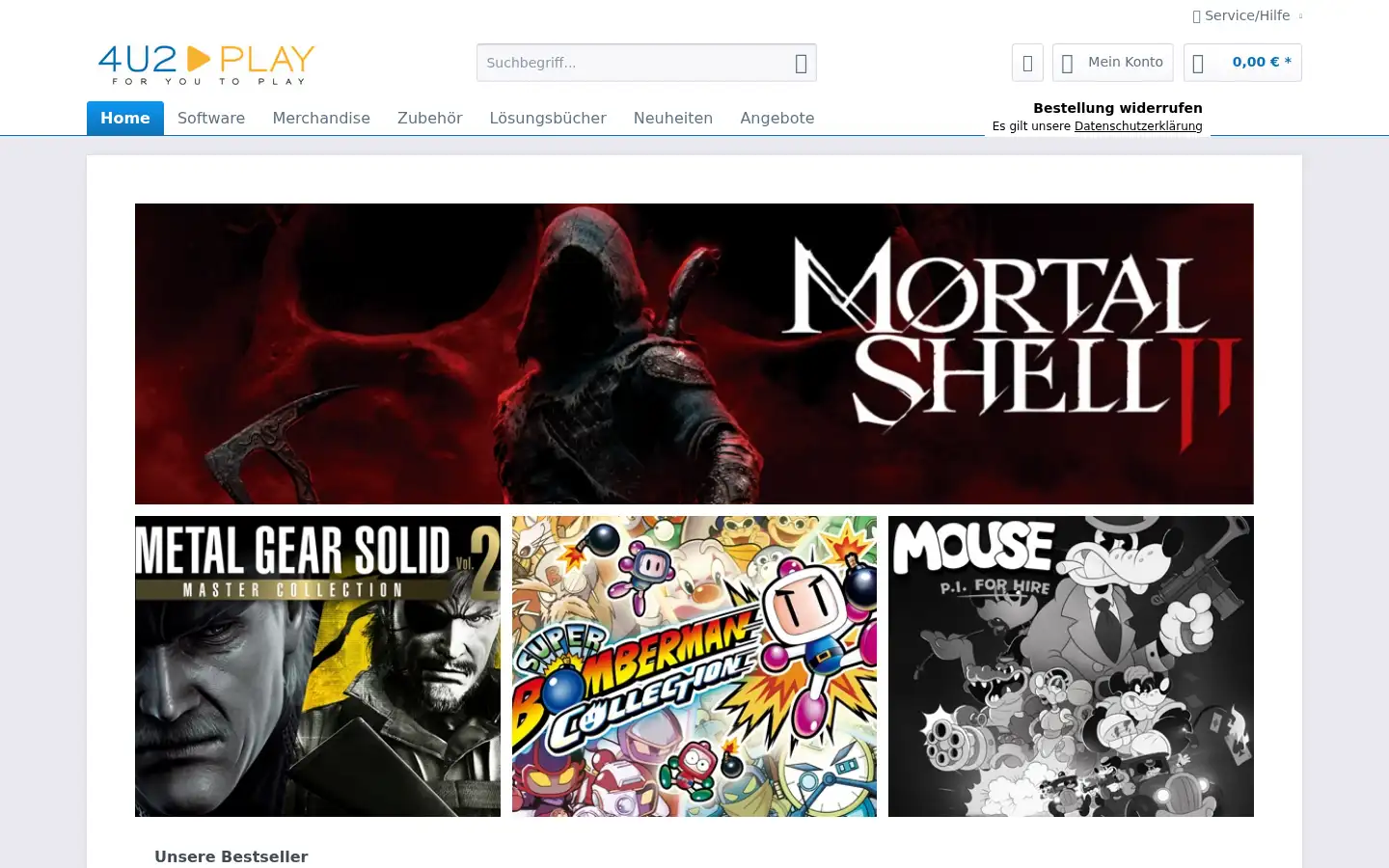 Screenshot of 4u2play.de