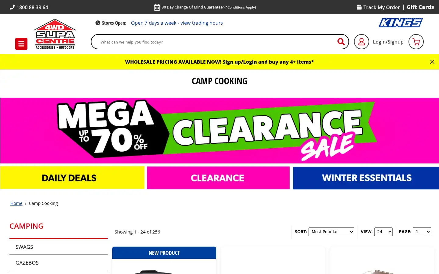 Screenshot of 4wdsupacentre.com.au