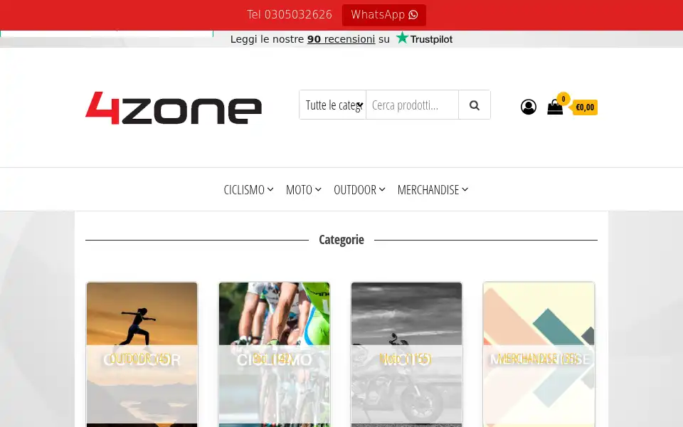 Screenshot of 4zone.it