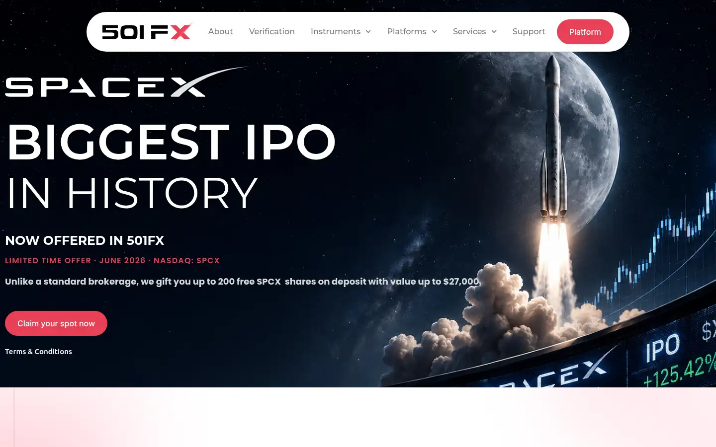 Screenshot of 501fx.co