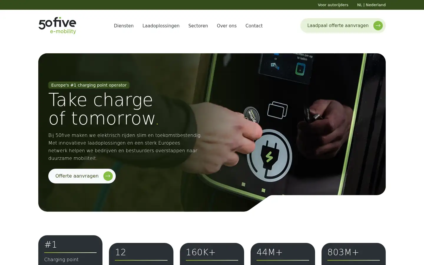 Screenshot of 50five.be