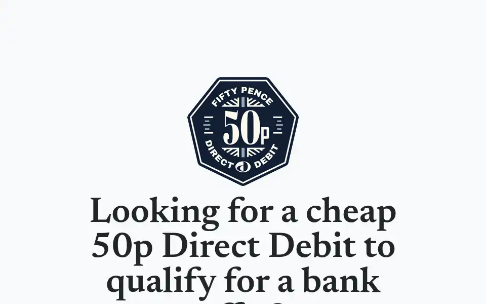 Screenshot of 50pdirectdebit.co.uk