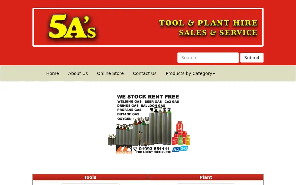 Screenshot of 5as.co.uk