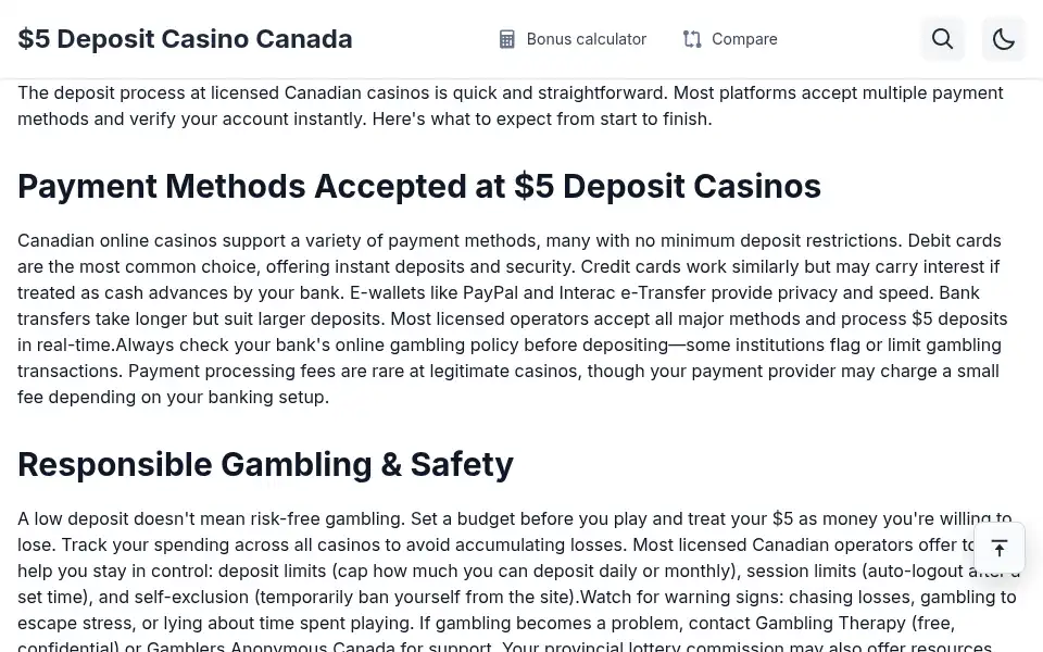 Screenshot of 5depcasinoscanada.it.com