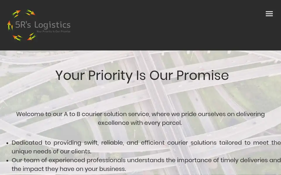 Screenshot of 5rslogistics.co.uk