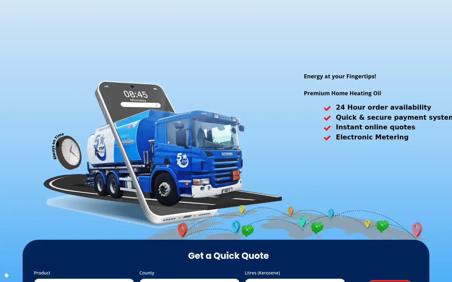 Screenshot of 5starfuels.ie