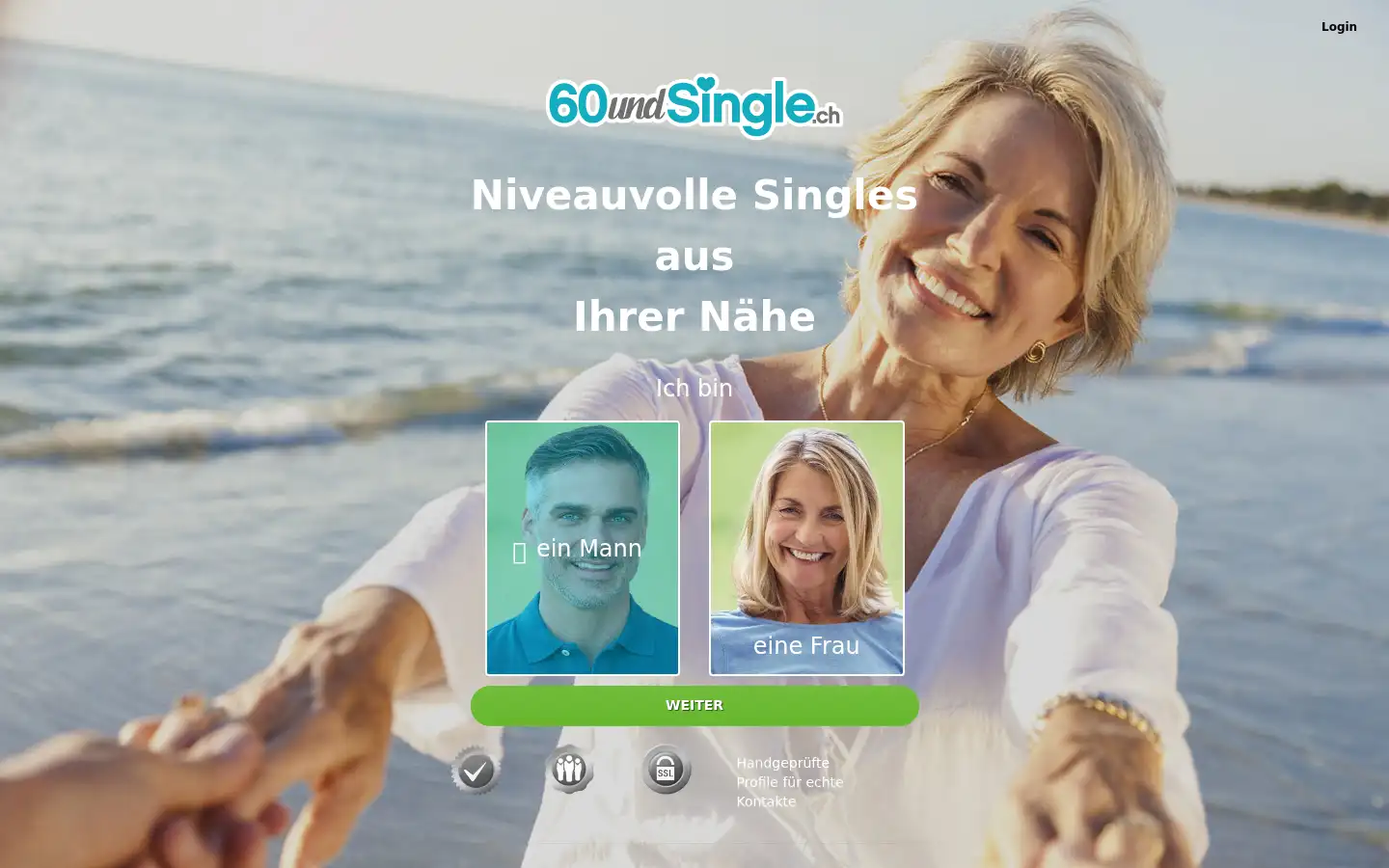 Screenshot of 60undsingle.ch