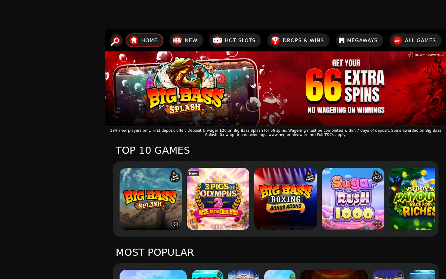 Screenshot of 666casino.com