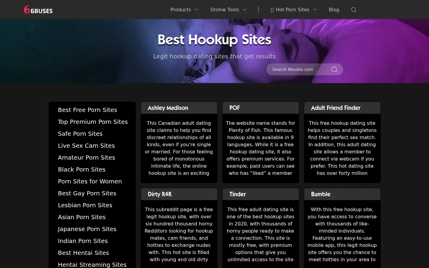 Screenshot of 6buses.com