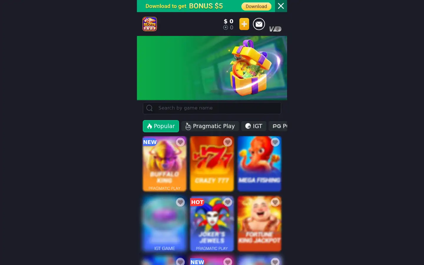 Screenshot of 7goldslots.com