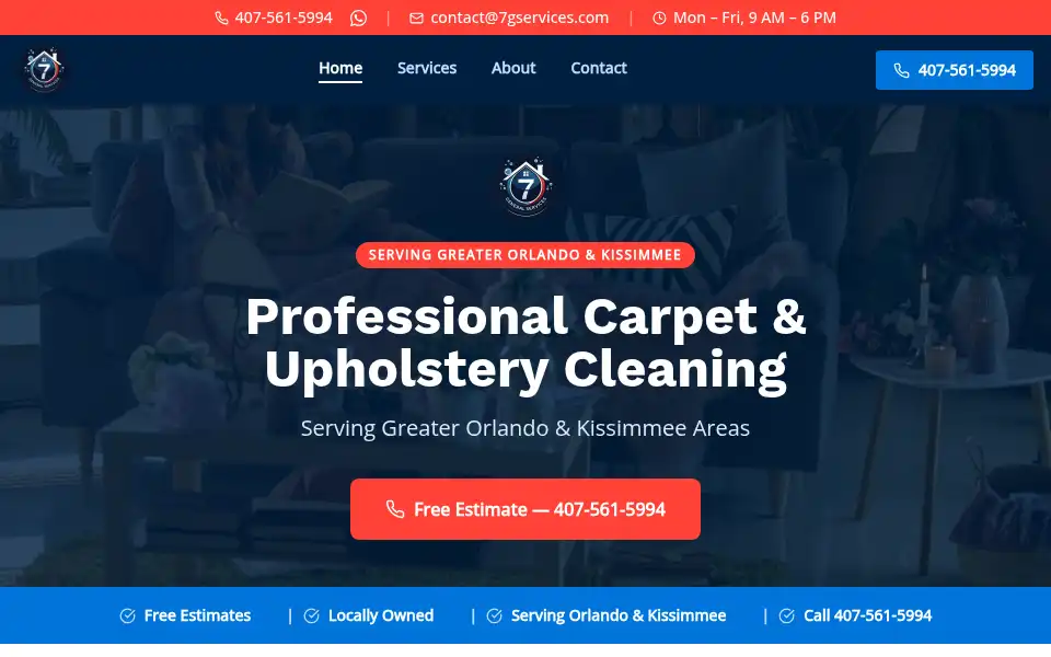 Screenshot of 7gservices.com