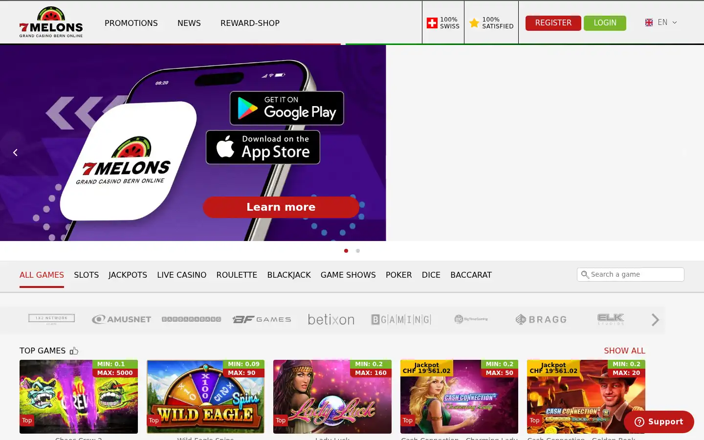 Screenshot of 7melons.ch