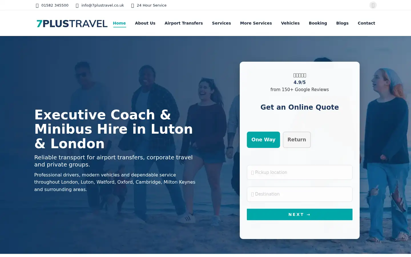 Screenshot of 7plustravel.co.uk