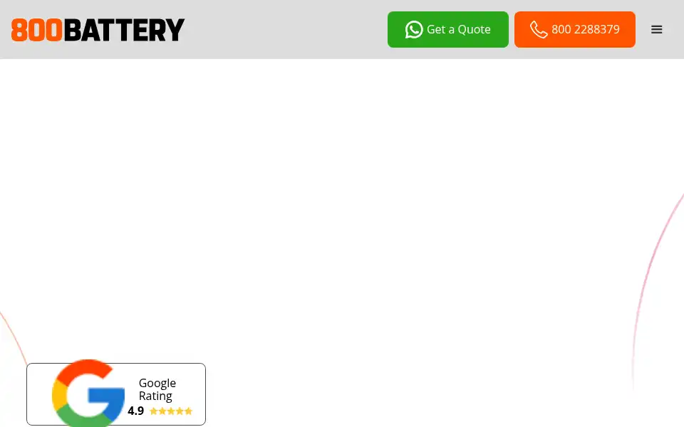Screenshot of 800battery.ae