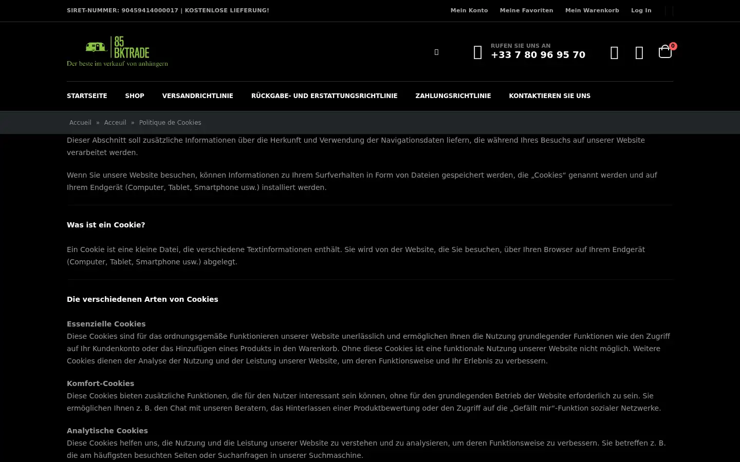 Screenshot of 85-bktrade.com