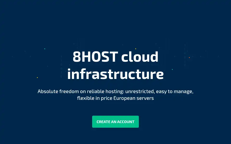 Screenshot of 8host.com